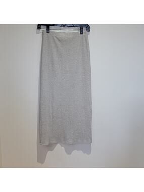 Reformation Beige Grey Knit Midi Skirt in Sz S